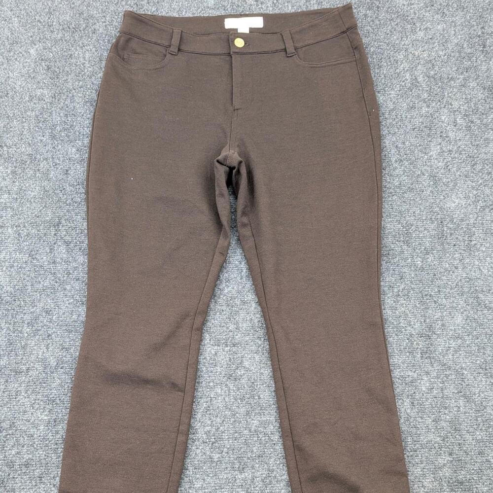 Michael Kors Trousers Womens 8 Brown Skinny Trouser Stretch Workwear Pants